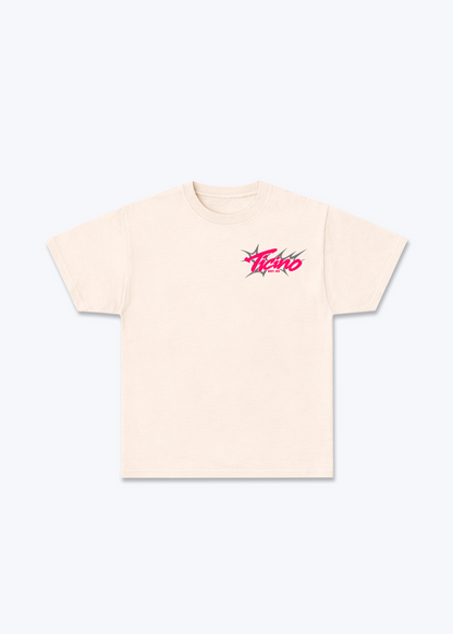 Tessin Camellia Basic T-Shirt - Beige Front (Designed)