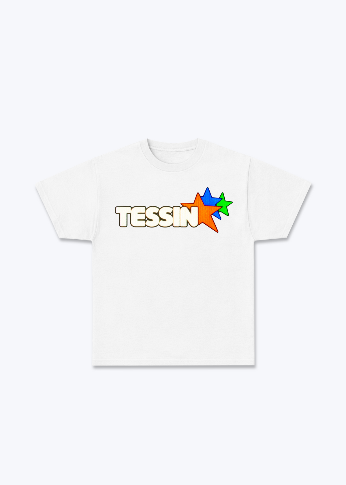 Tessin Stars Basic T-Shirt - White Front (Designed)