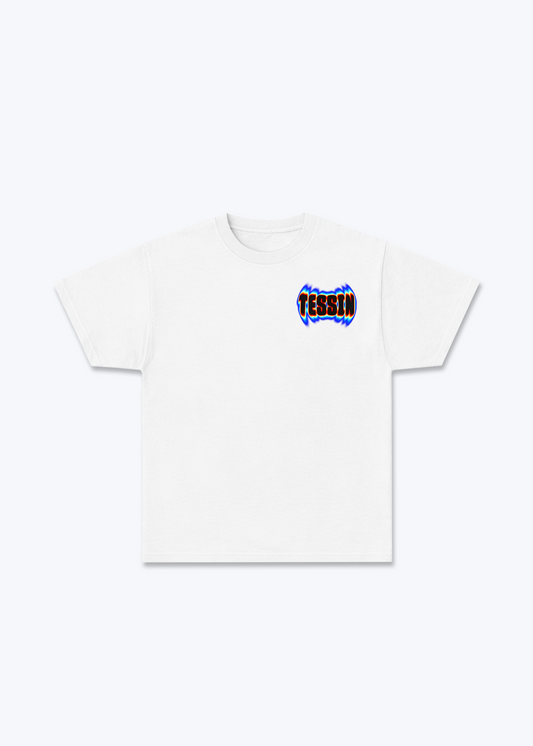 Tessin Neon Basic T-Shirt - White Front (Designed)