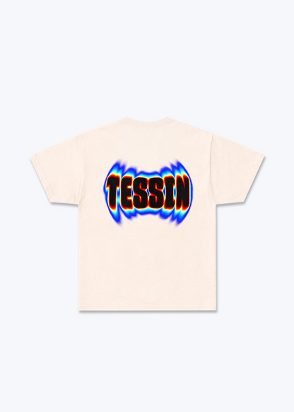 Tessin Neon Basic T-Shirt - Beige Back (Designed)