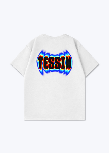 Tessin Neon Oversized T-Shirt - White Back (Designed)