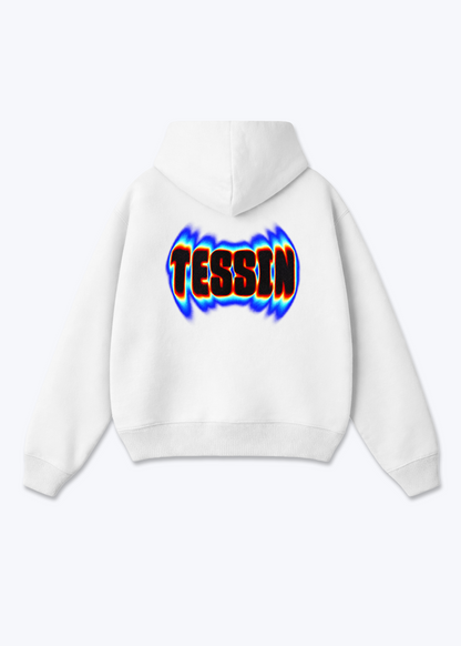 Tessin Neon Oversized Hoodie - White Back (Designed)