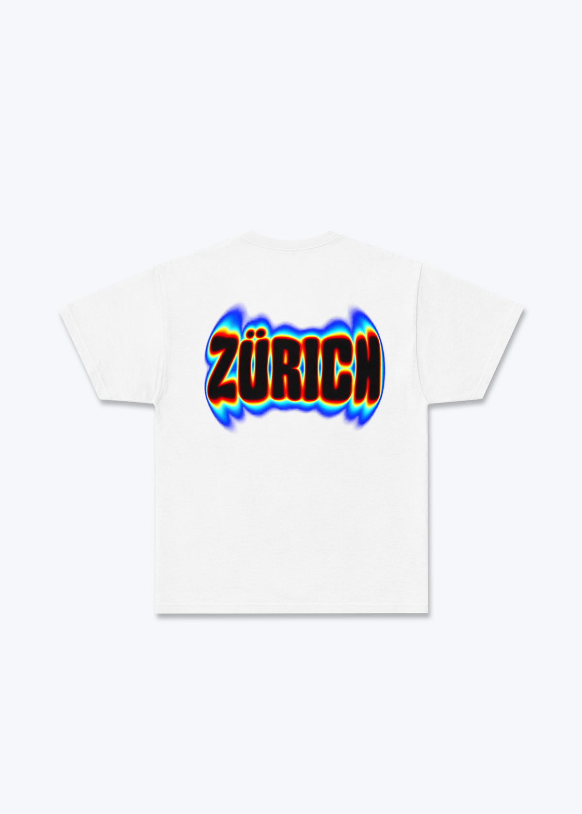 Zürich Neon Basic T-Shirt - White Back (Designed)