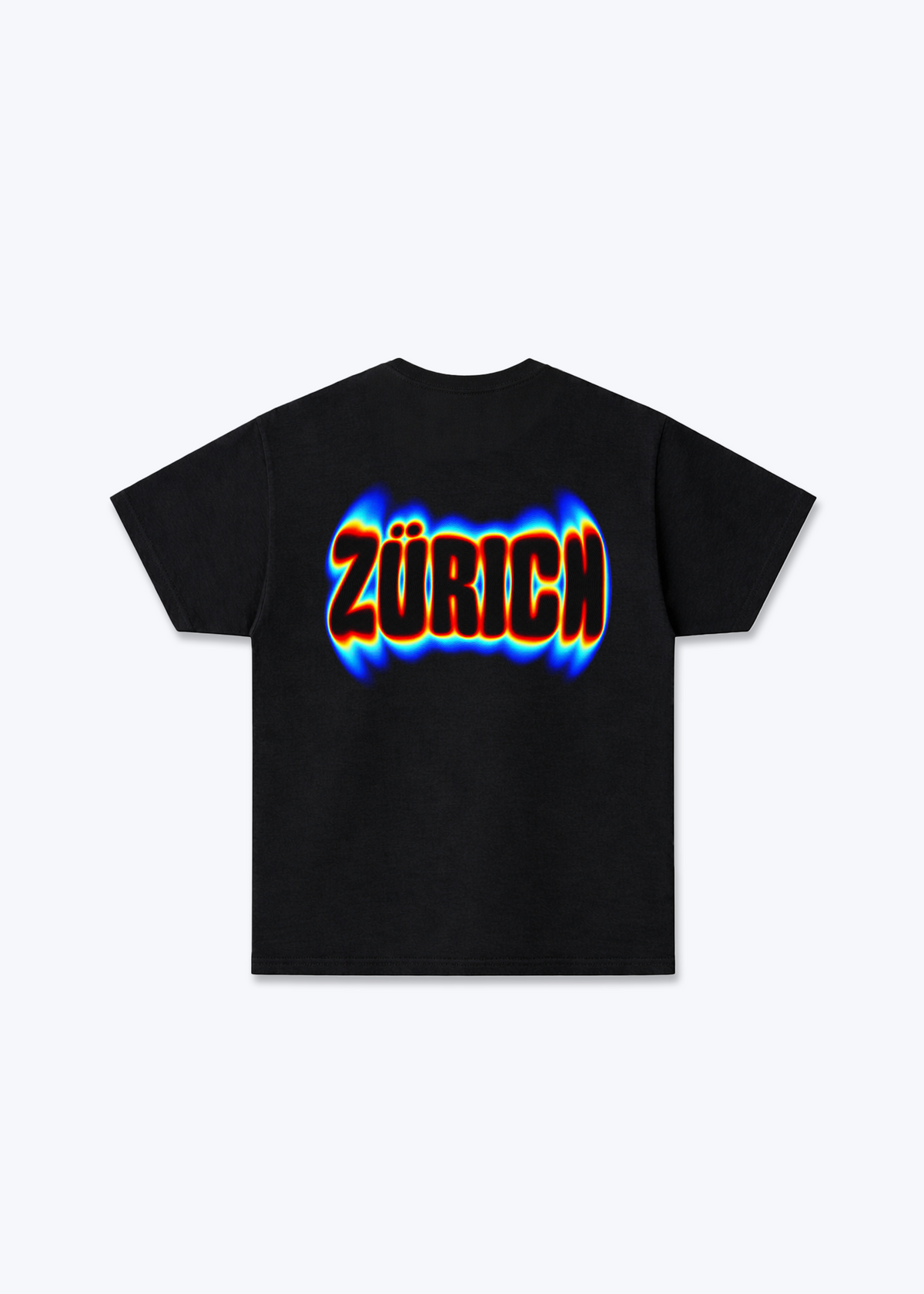 Zürich Neon Basic T-Shirt - Black Back (Designed)