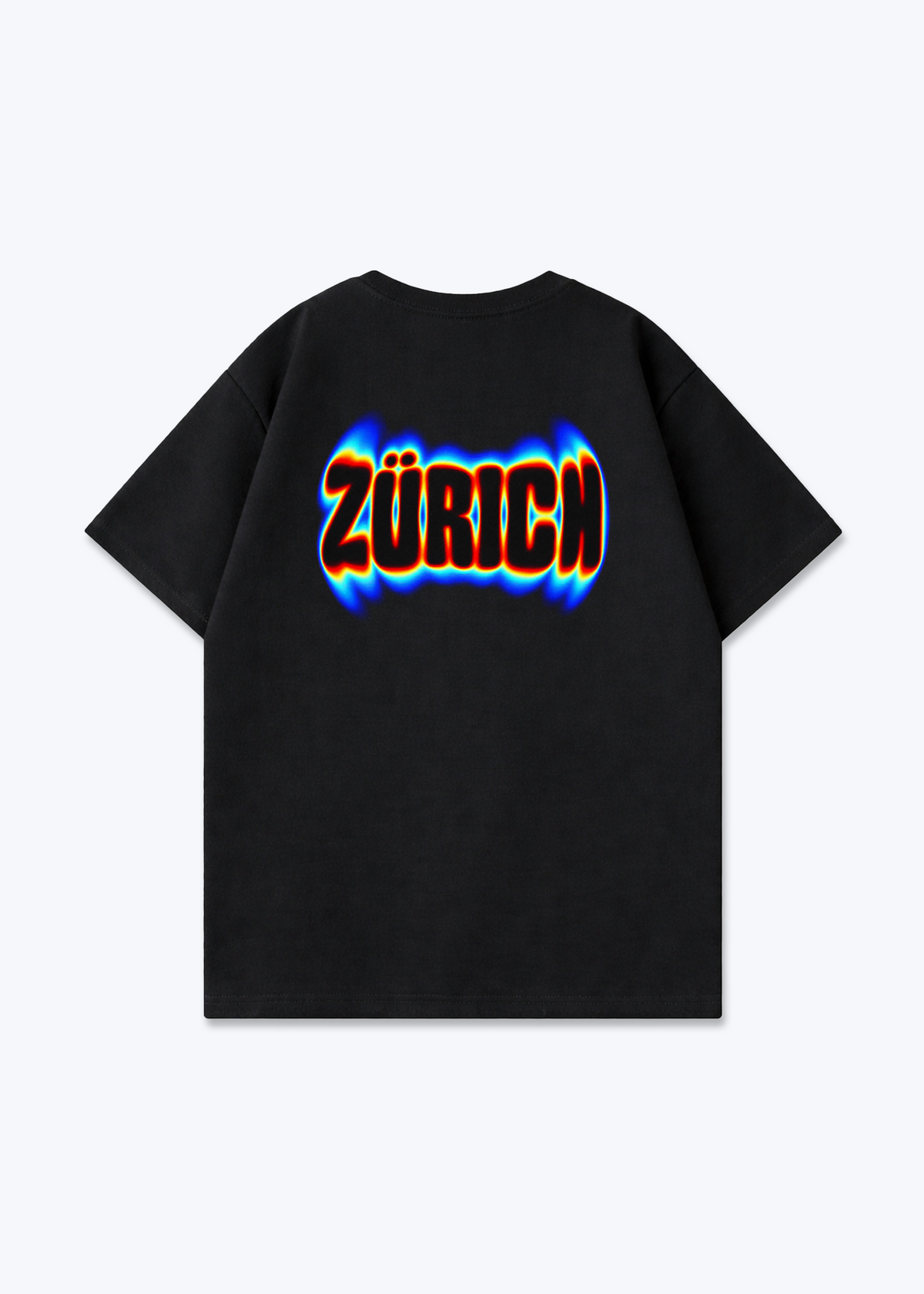 Zürich Neon Oversized T-Shirt - Black Back (Designed)