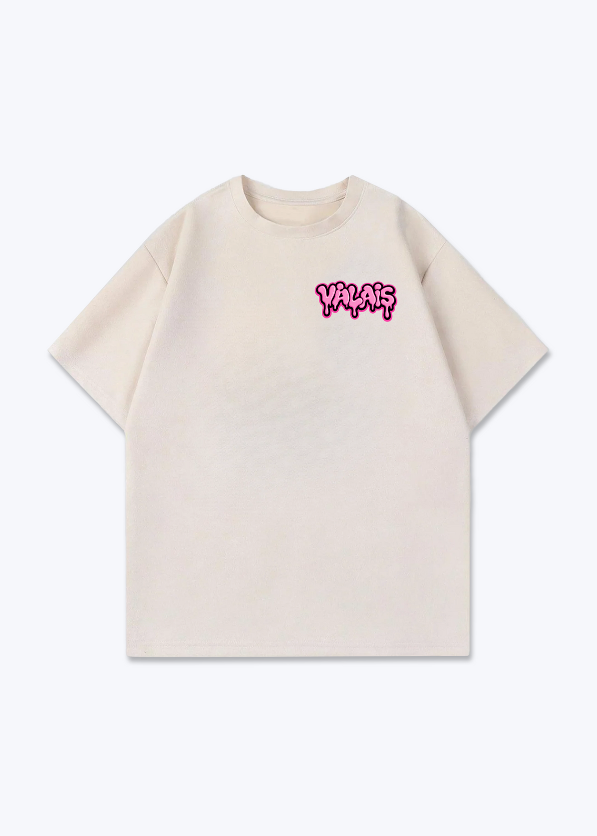 Wallis Gummy Oversized T-Shirt - Beige Front (Designed)