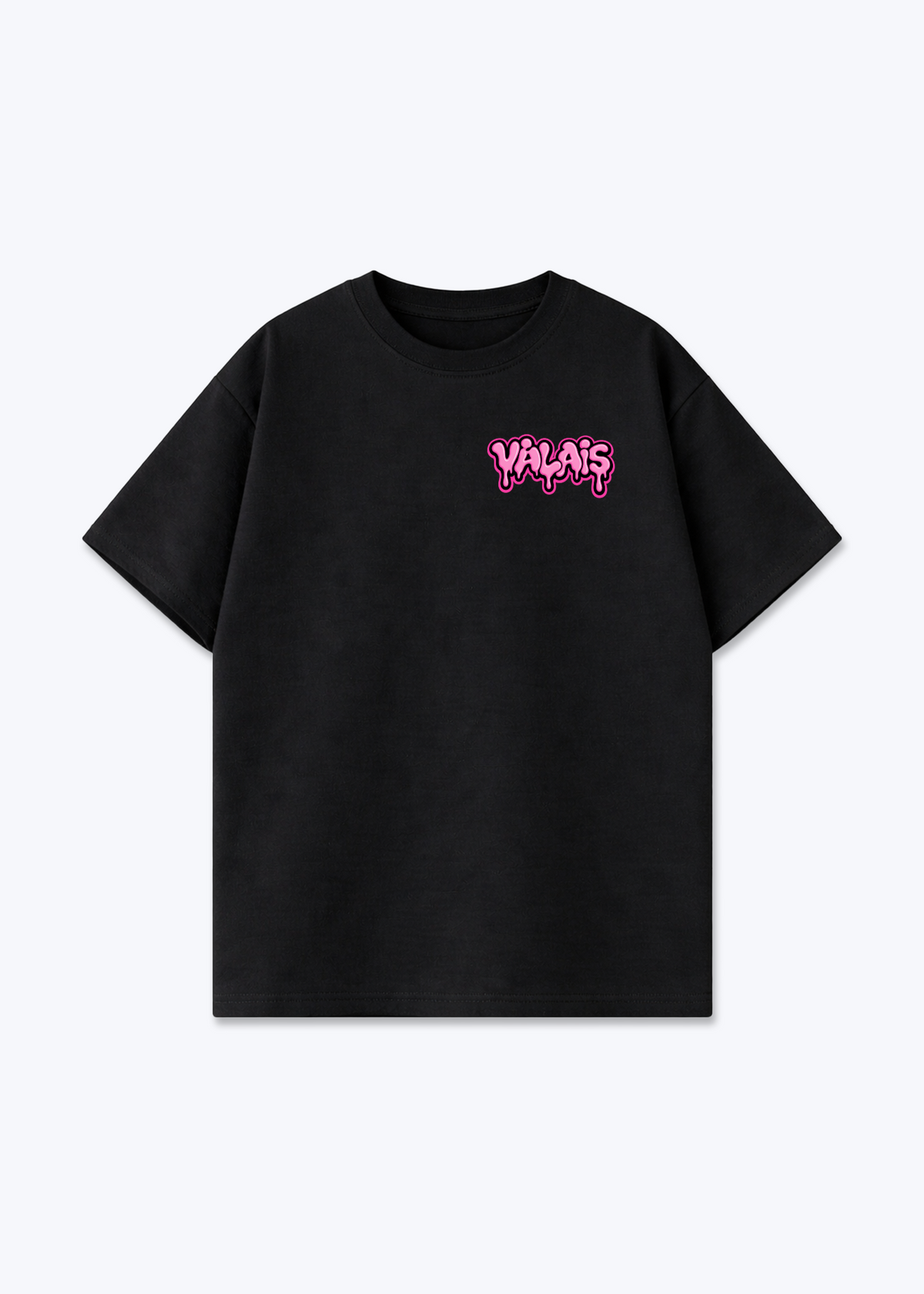 Wallis Gummy Oversized T-Shirt - Black Front (Designed)