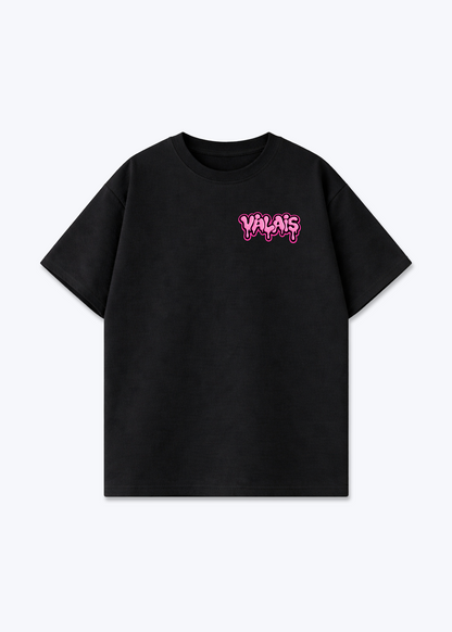 Wallis Gummy Oversized T-Shirt - Black Front (Designed)