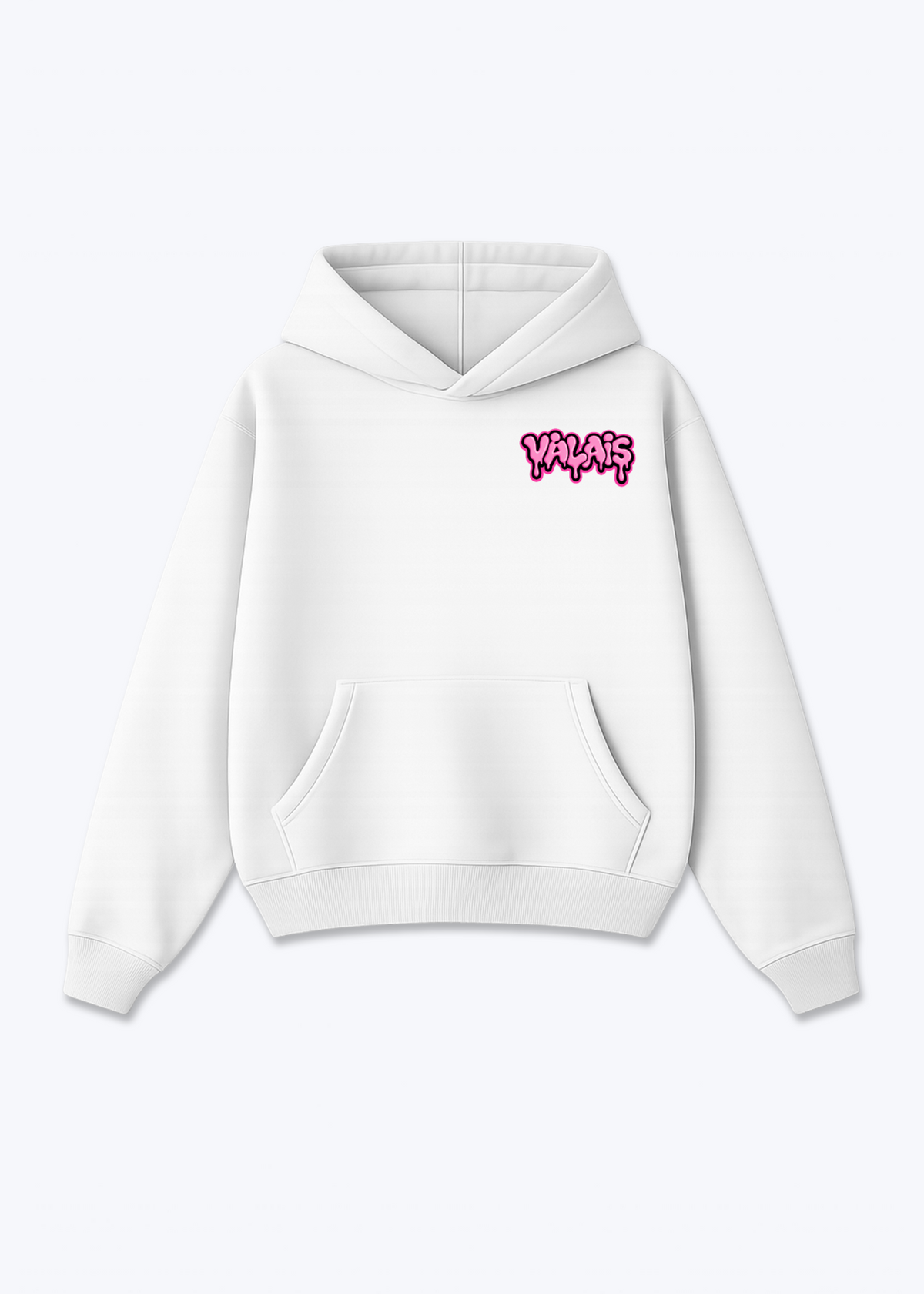 Wallis Gummy Oversized Hoodie - White Front (Designed)