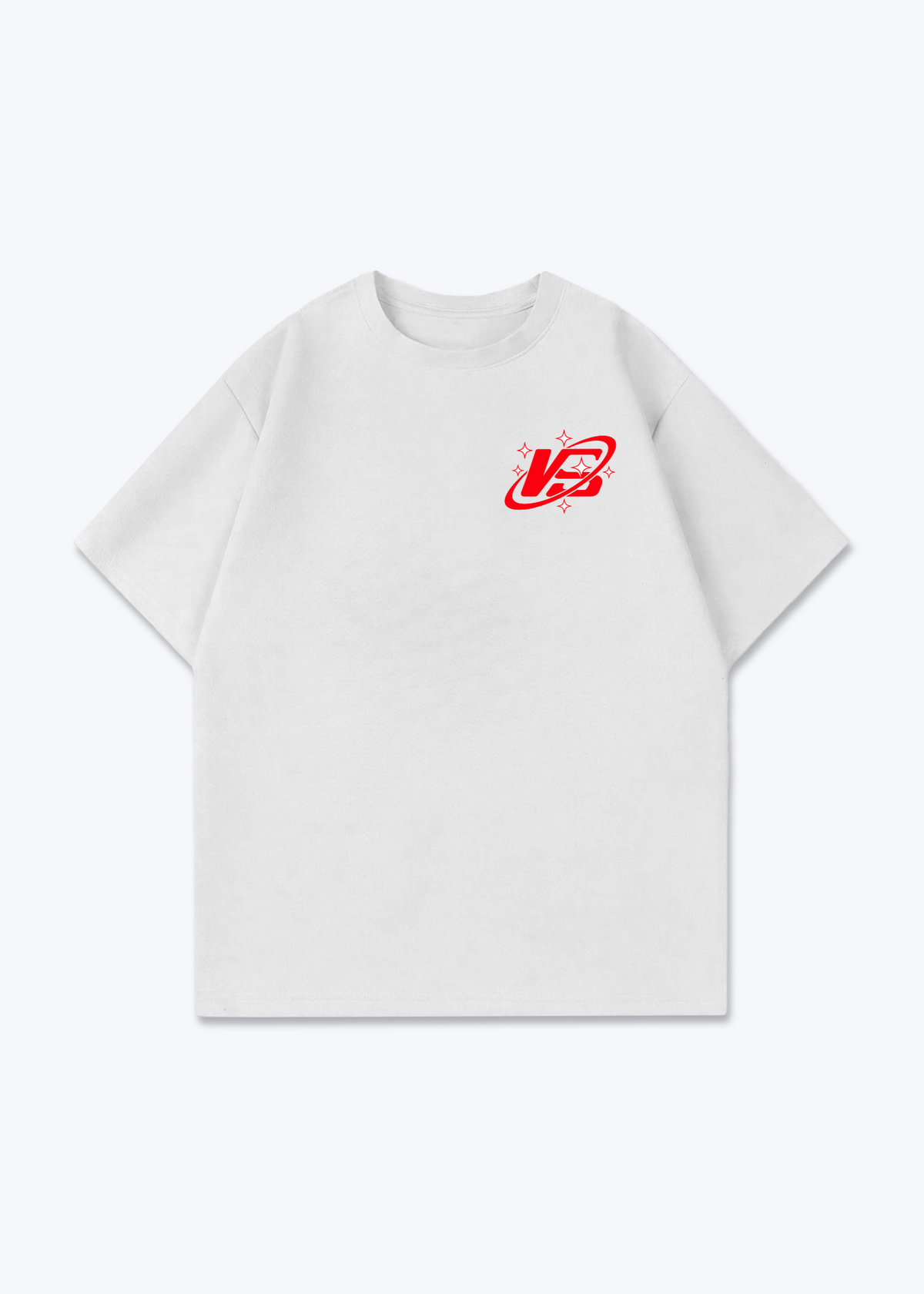 Wallis VS Oversized T-Shirt - White Front (Designed)
