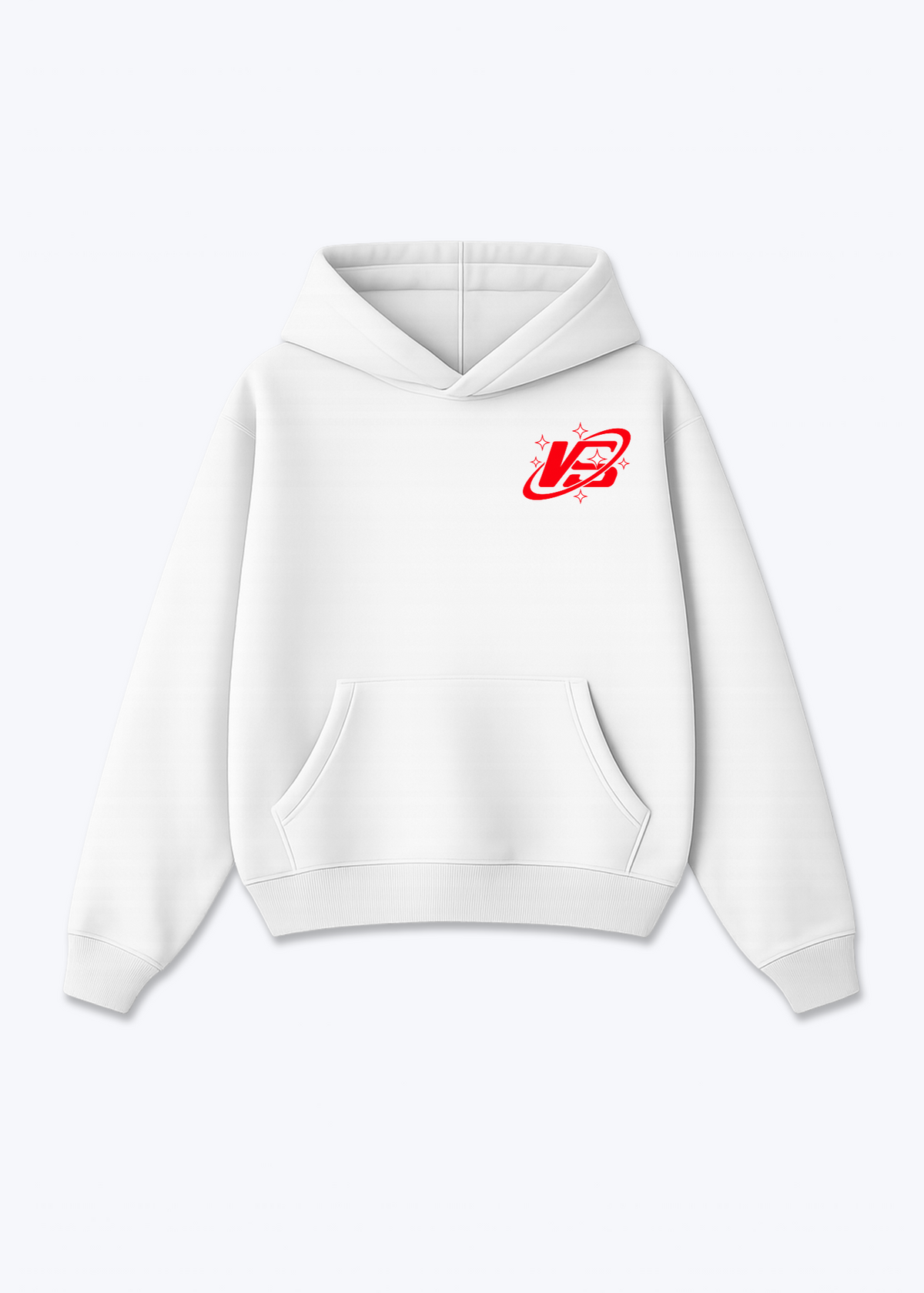 Wallis VS Oversized Hoodie - White Front (Designed)