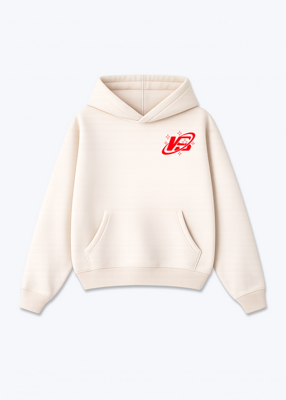Wallis VS Oversized Hoodie - Beige Front (Designed)