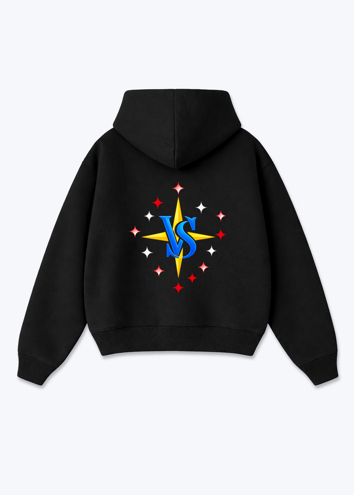 Wallis Stars Oversized Hoodie - Black Back (Designed)