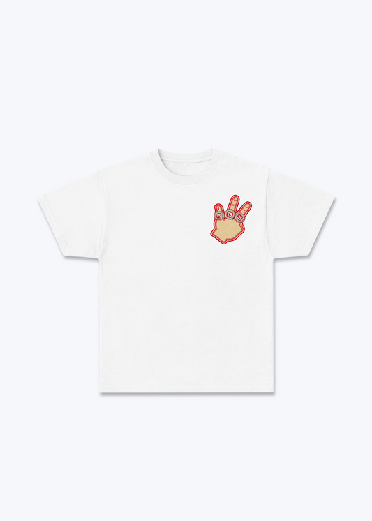 Wallis Rings Basic T-Shirt - White Front (Designed)