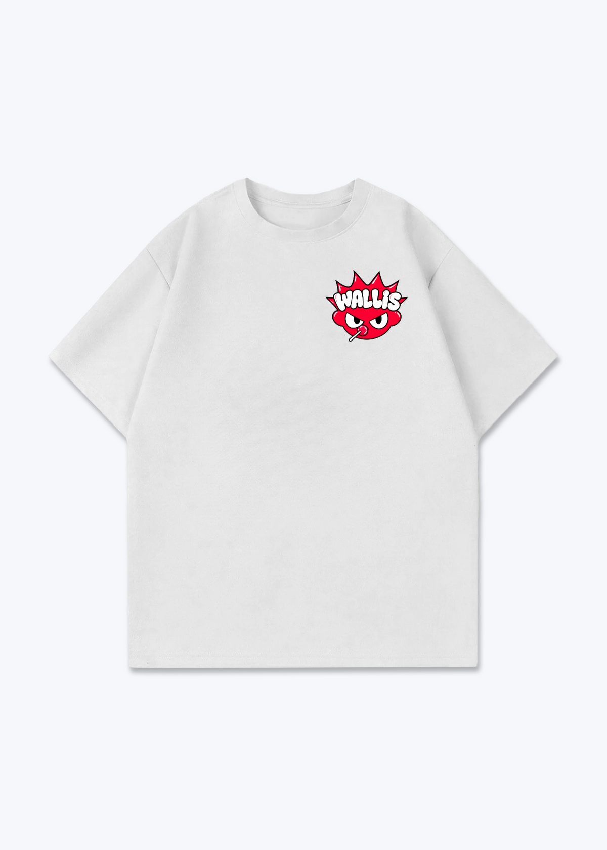 Wallis Homie Oversized T-Shirt - White Front (Designed)