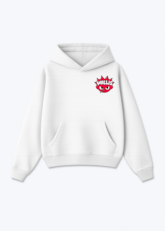 Wallis Homie Oversized Hoodie - White Front (Designed)