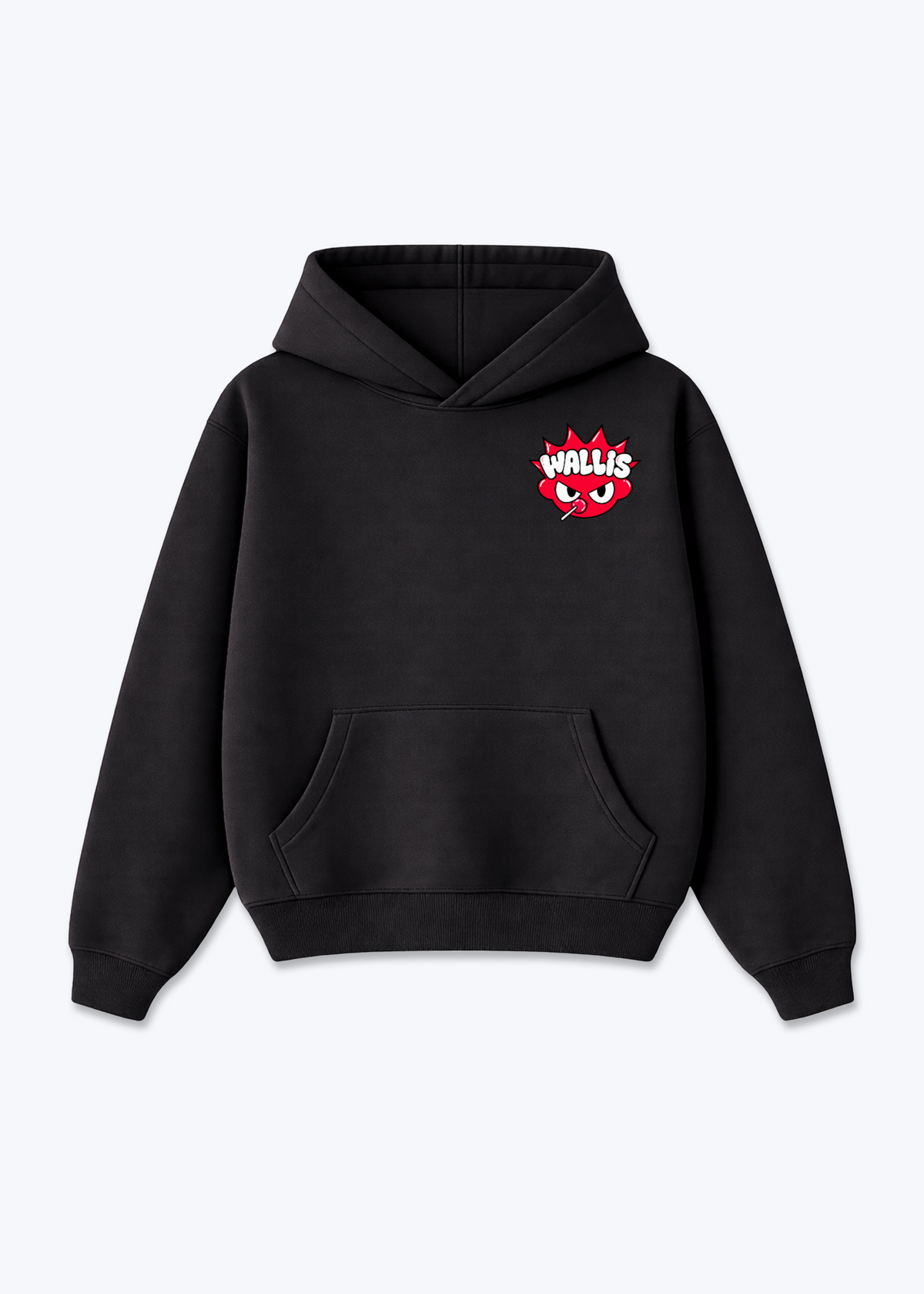 Wallis Homie Oversized Hoodie - Black Front (Designed)