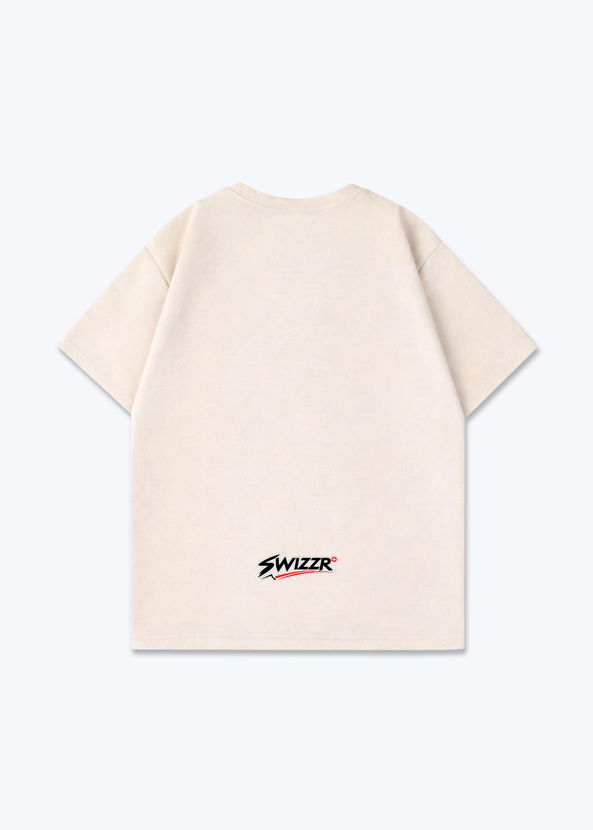 Wallis Mountain Oversized T-Shirt - Beige Back (Designed)
