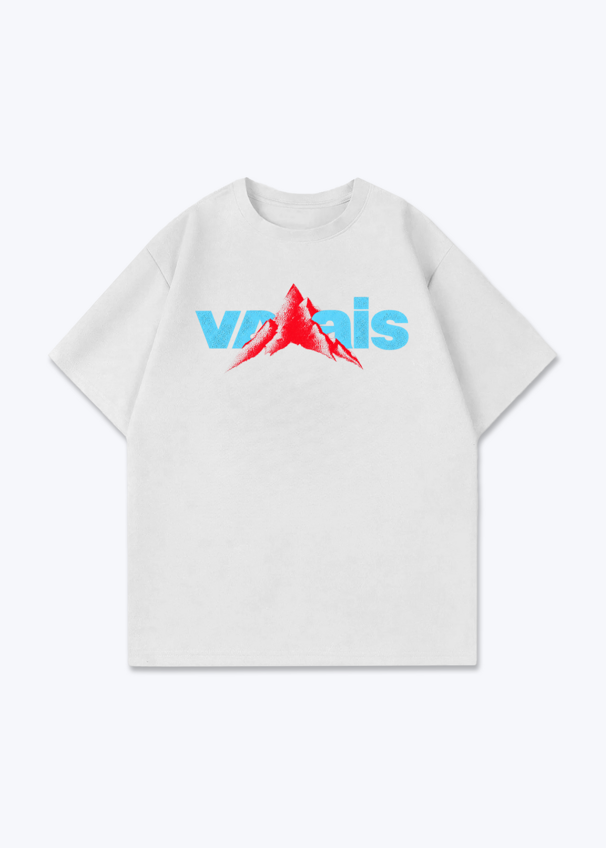 Wallis Mountain Oversized T-Shirt - White Front (Designed)