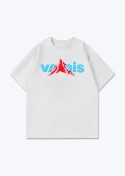 Wallis Mountain Oversized T-Shirt - White Front (Designed)