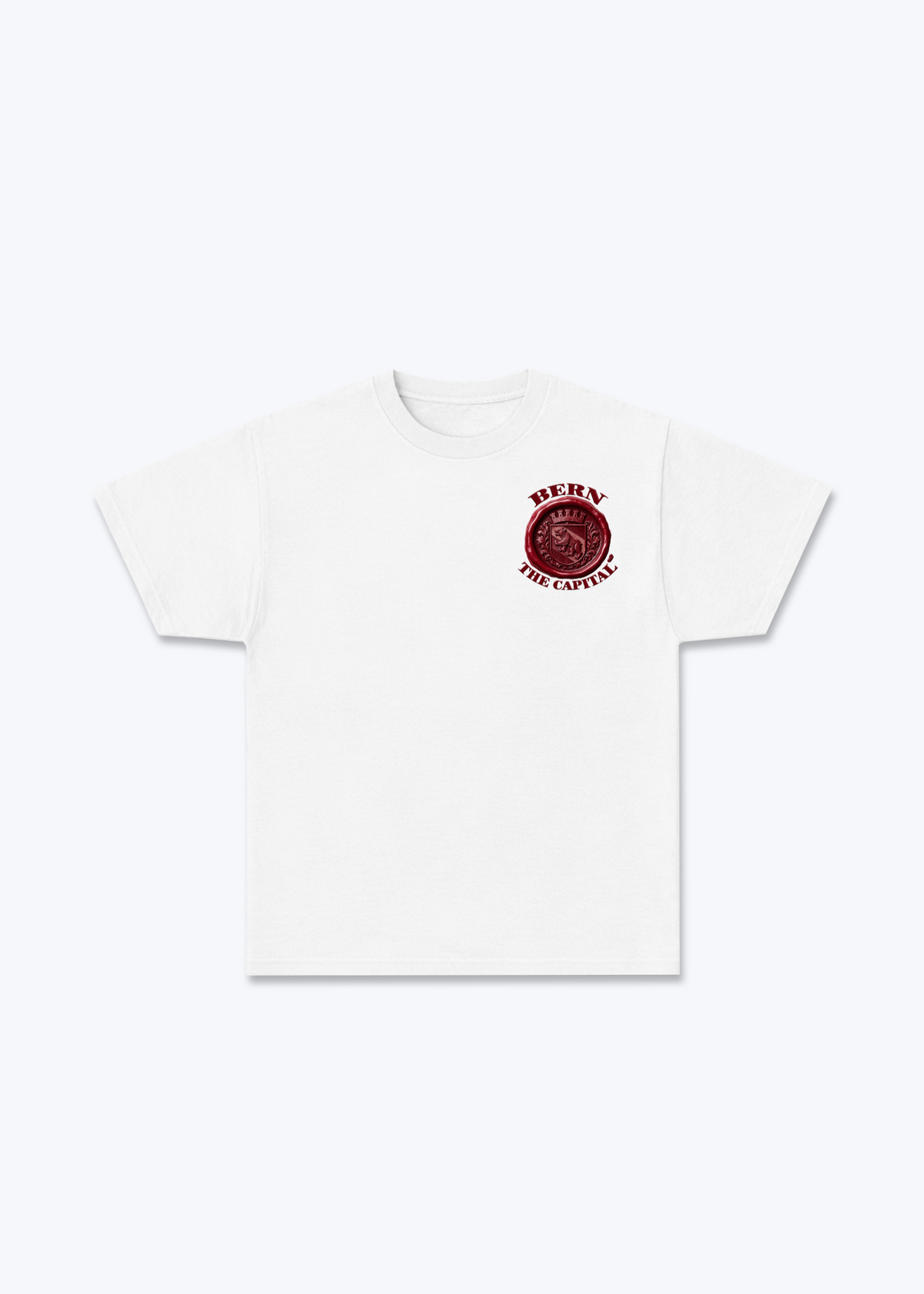 Bern Stamp Basic T-Shirt - White Front (Designed)