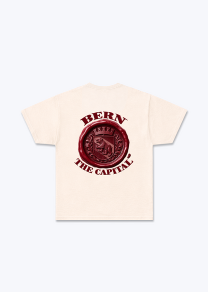 Bern Stamp Basic T-Shirt - Beige Back (Designed)