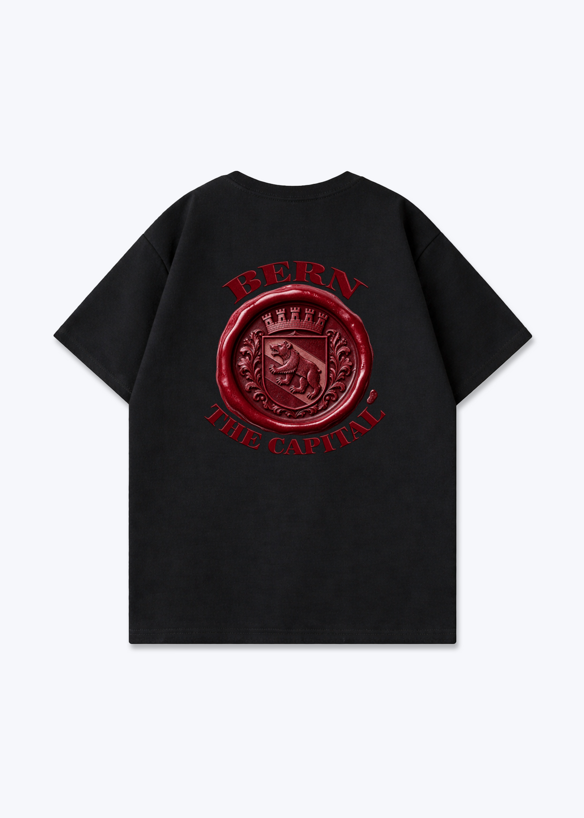 Bern Stamp Oversized T-Shirt - Black Back (Designed)
