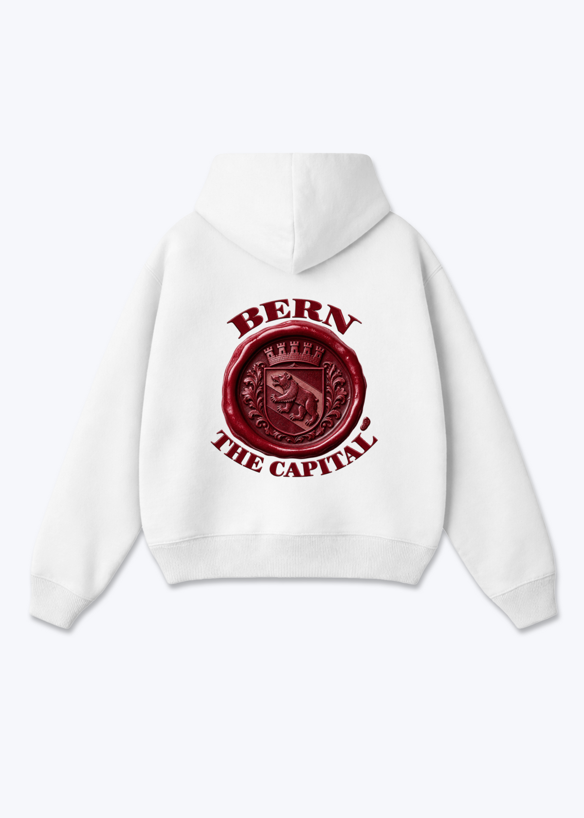 Bern Stamp Oversized Hoodie - White Back (Designed)