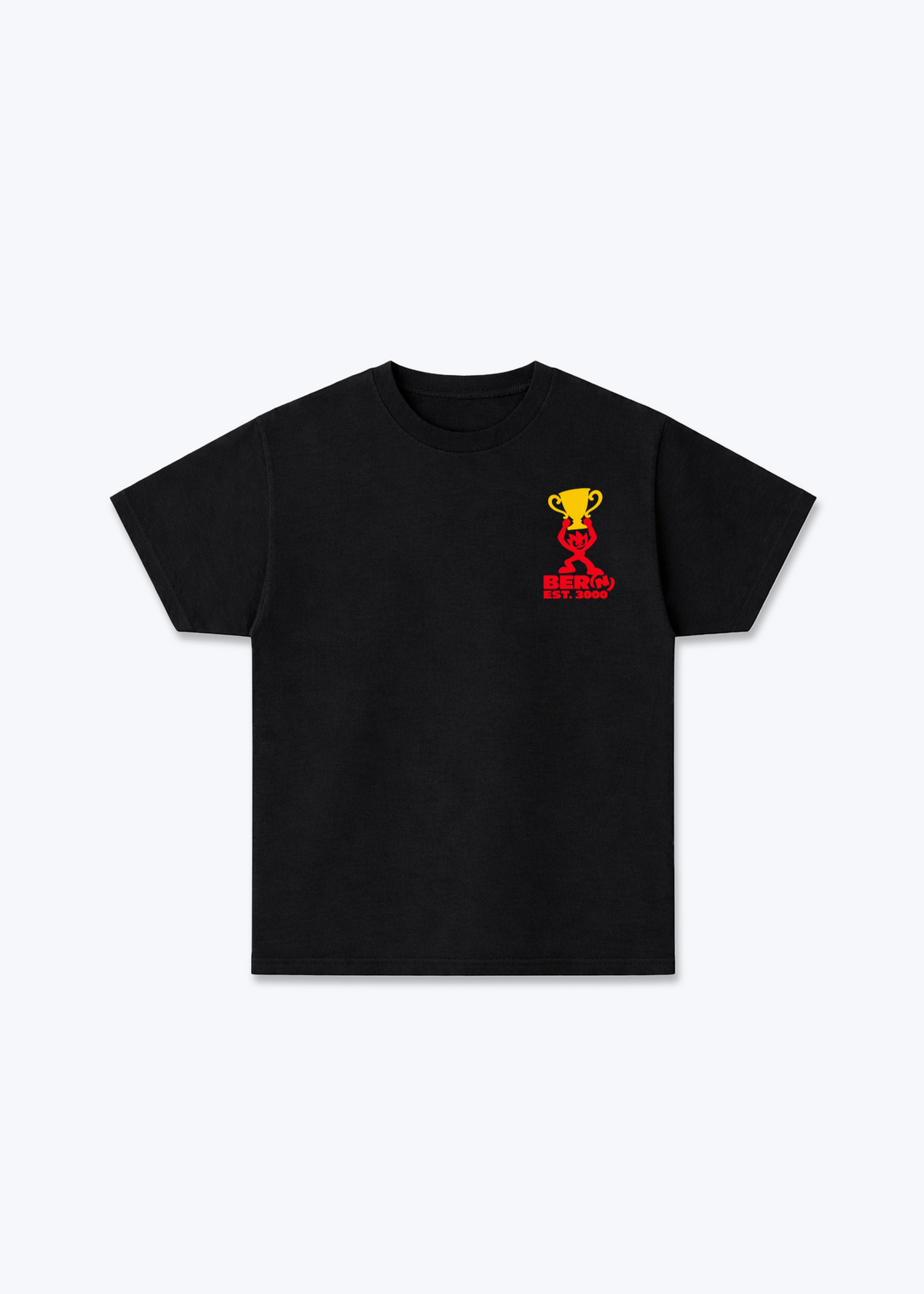 Bern Win Basic T-Shirt - Black Front (Designed)