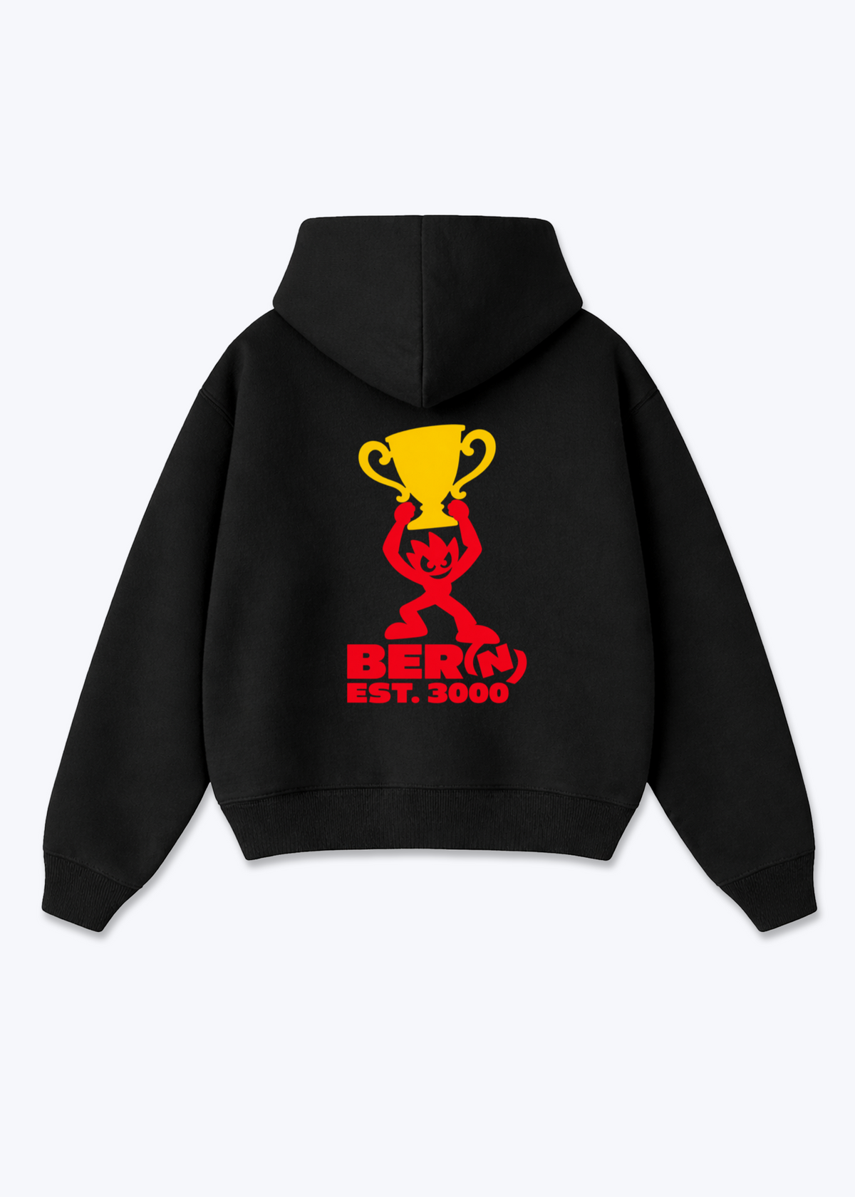 Bern Win Oversized Hoodie - Black Back (Designed)
