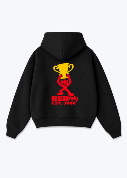 Bern Win Oversized Hoodie - Black Back (Designed)