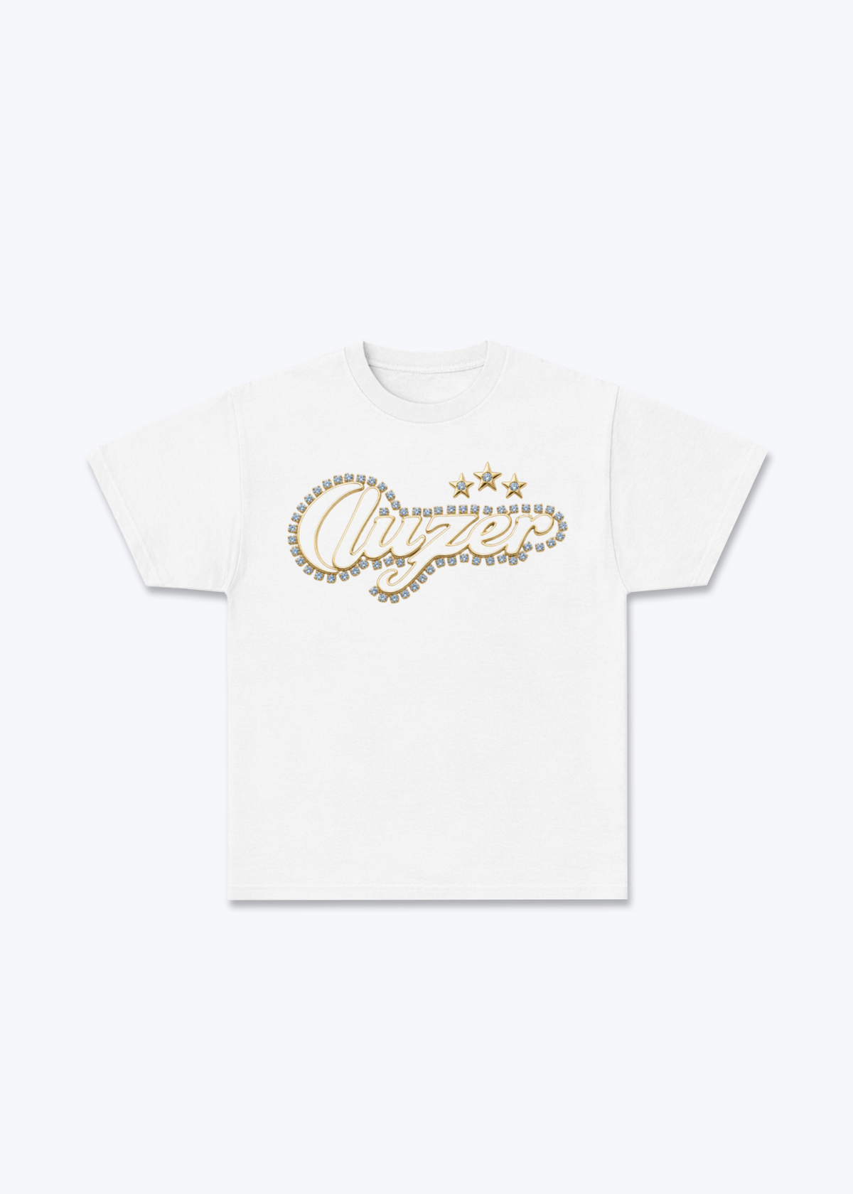 Luzern Diamond Basic T-Shirt - White Front (Designed)