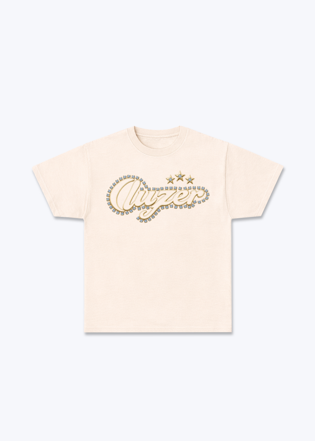 Luzern Diamond Basic T-Shirt - Beige Front (Designed)