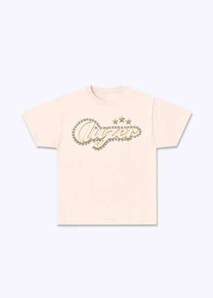 Luzern Diamond Basic T-Shirt - Beige Front (Designed)