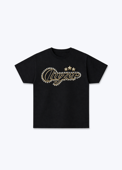 Luzern Diamond Basic T-Shirt - Black Front (Designed)