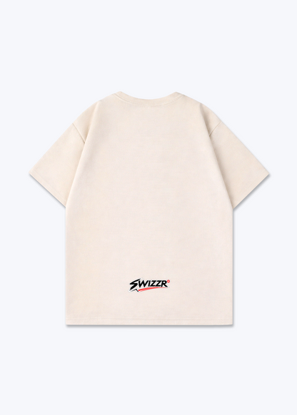 Luzern Patron Oversized T-Shirt - Beige Back (Designed)