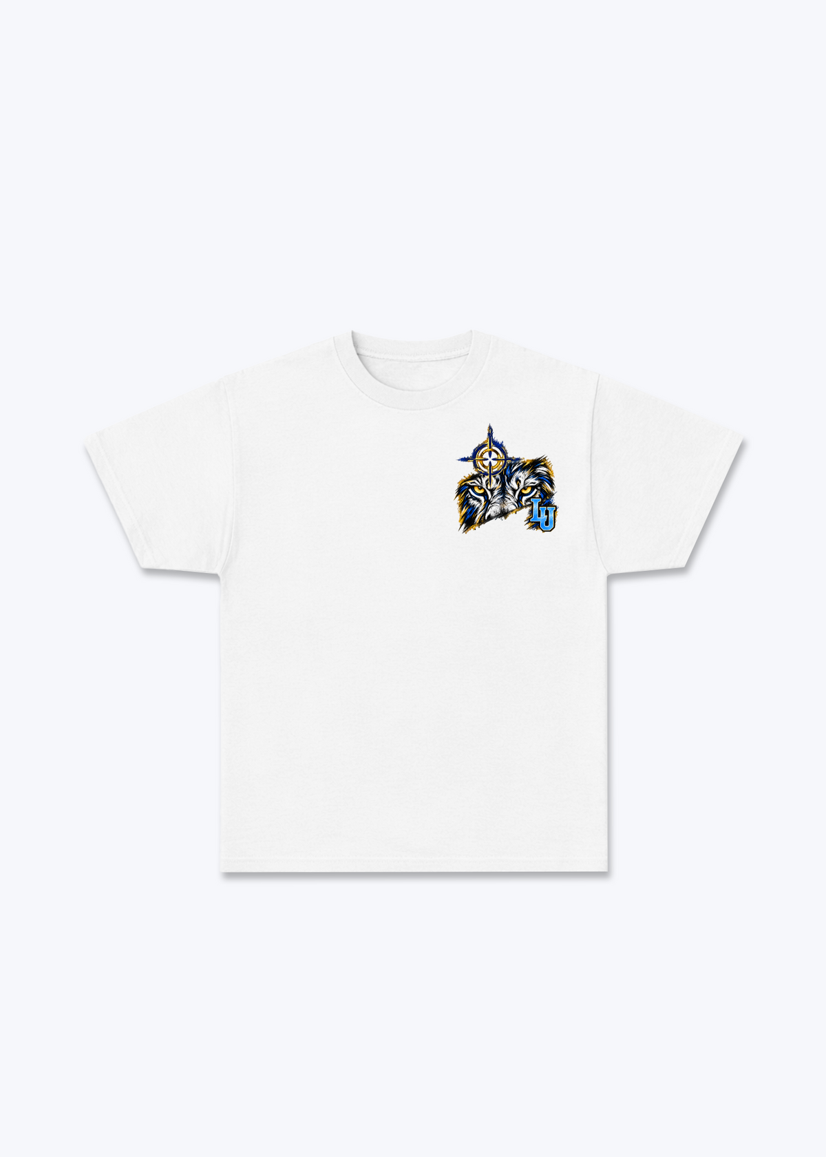 Luzern Aim Basic T-Shirt - White Front (Designed)