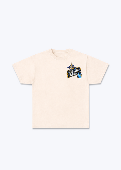 Luzern Aim Basic T-Shirt - Beige Front (Designed)