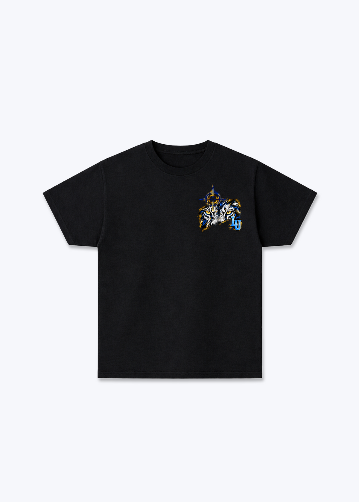 Luzern Aim Basic T-Shirt - Black Front (Designed)