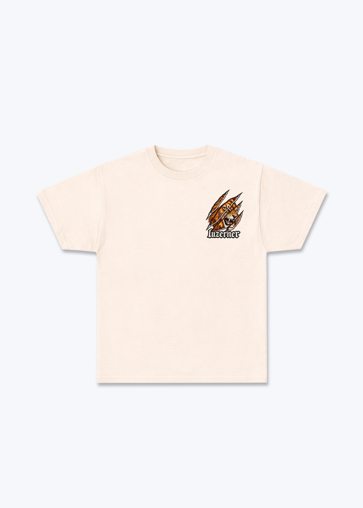 Luzern Luzerner Basic T-Shirt - Beige Front (Designed)