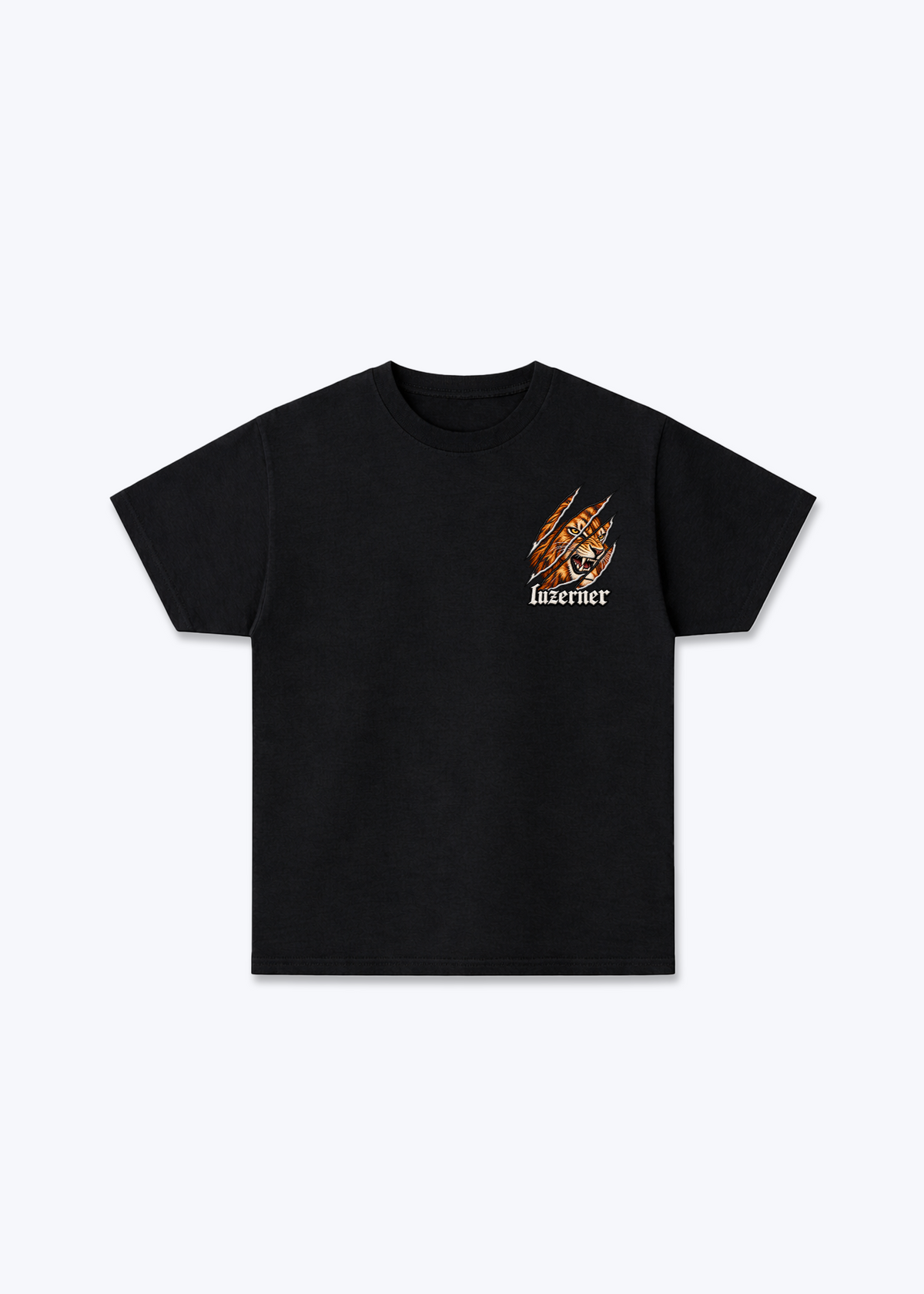 Luzern Luzerner Basic T-Shirt - Black Front (Designed)