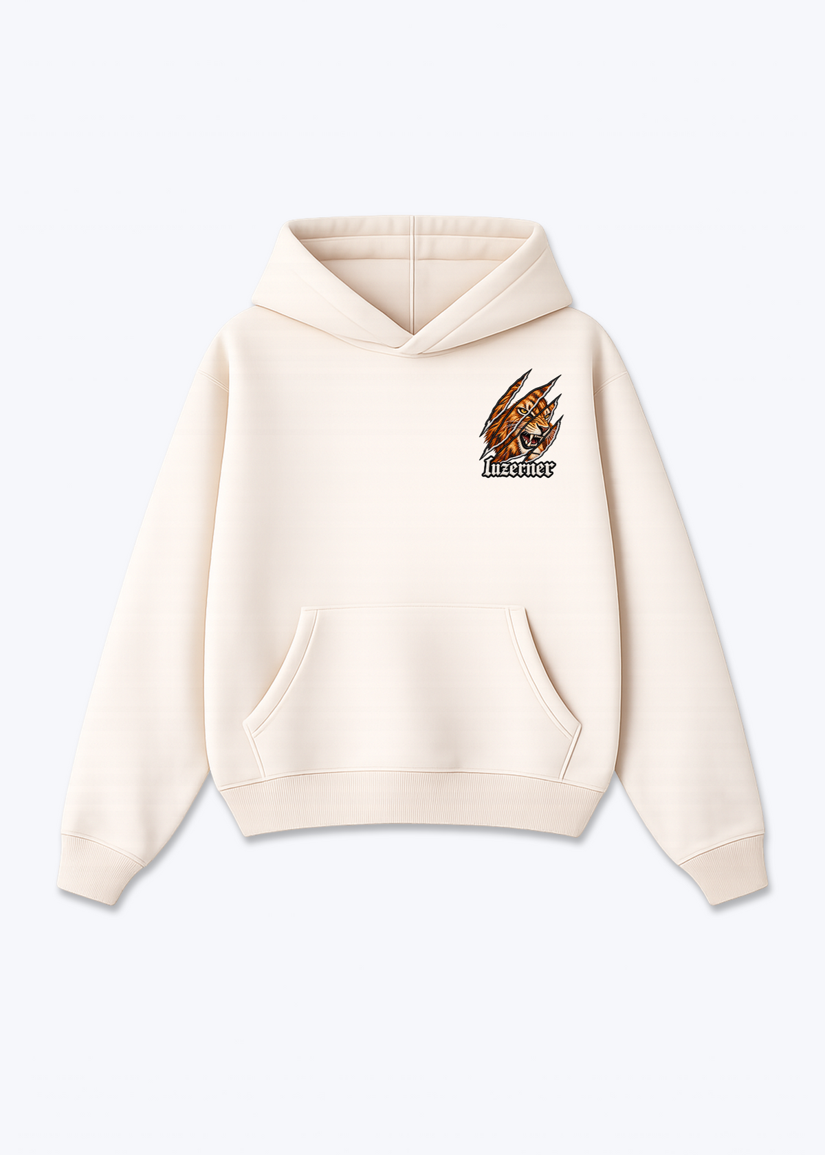 Luzern Luzerner Oversized Hoodie - Beige Front (Designed)