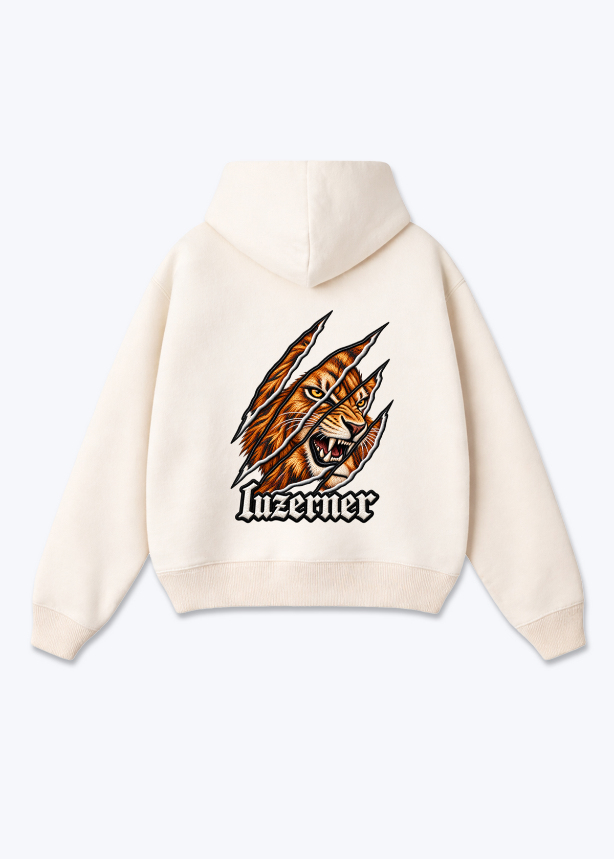 Luzern Luzerner Oversized Hoodie - Beige Back (Designed)
