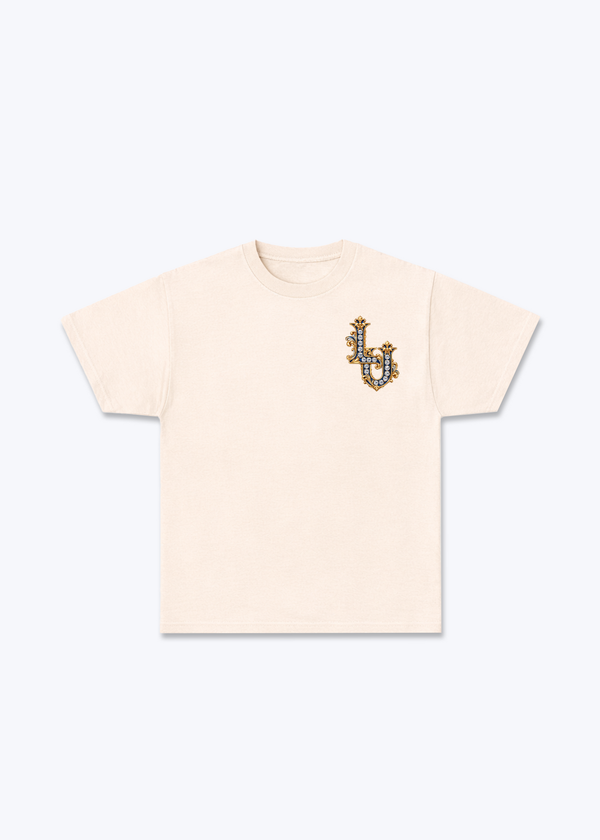 Luzern LU Basic T-Shirt - Beige Front (Designed)