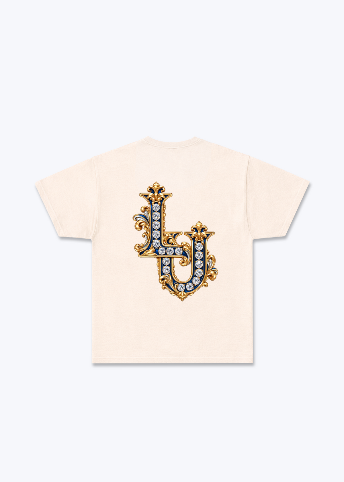 Luzern LU Basic T-Shirt - Beige Back (Designed)