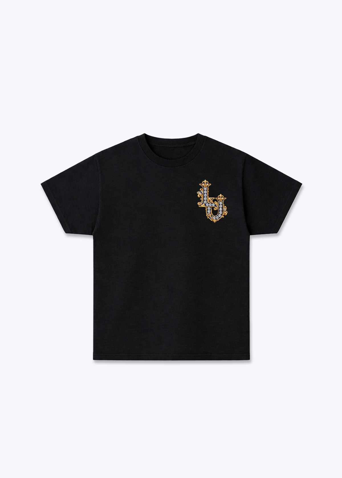 Luzern LU Basic T-Shirt - Black Front (Designed)