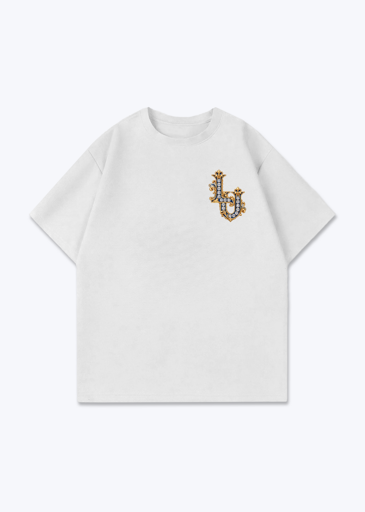 Luzern LU Oversized T-Shirt - White Front (Designed)
