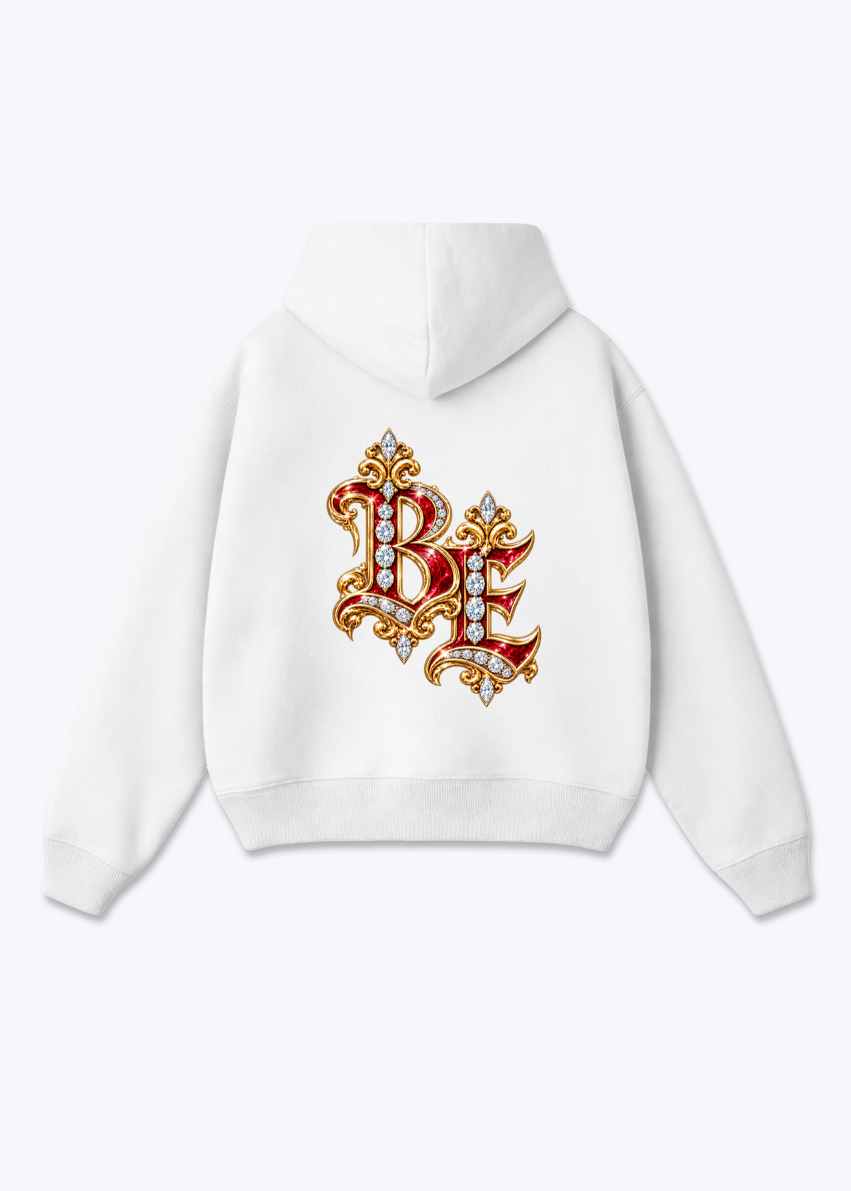 Bern Jewels Oversized Hoodie - White Back (Designed)