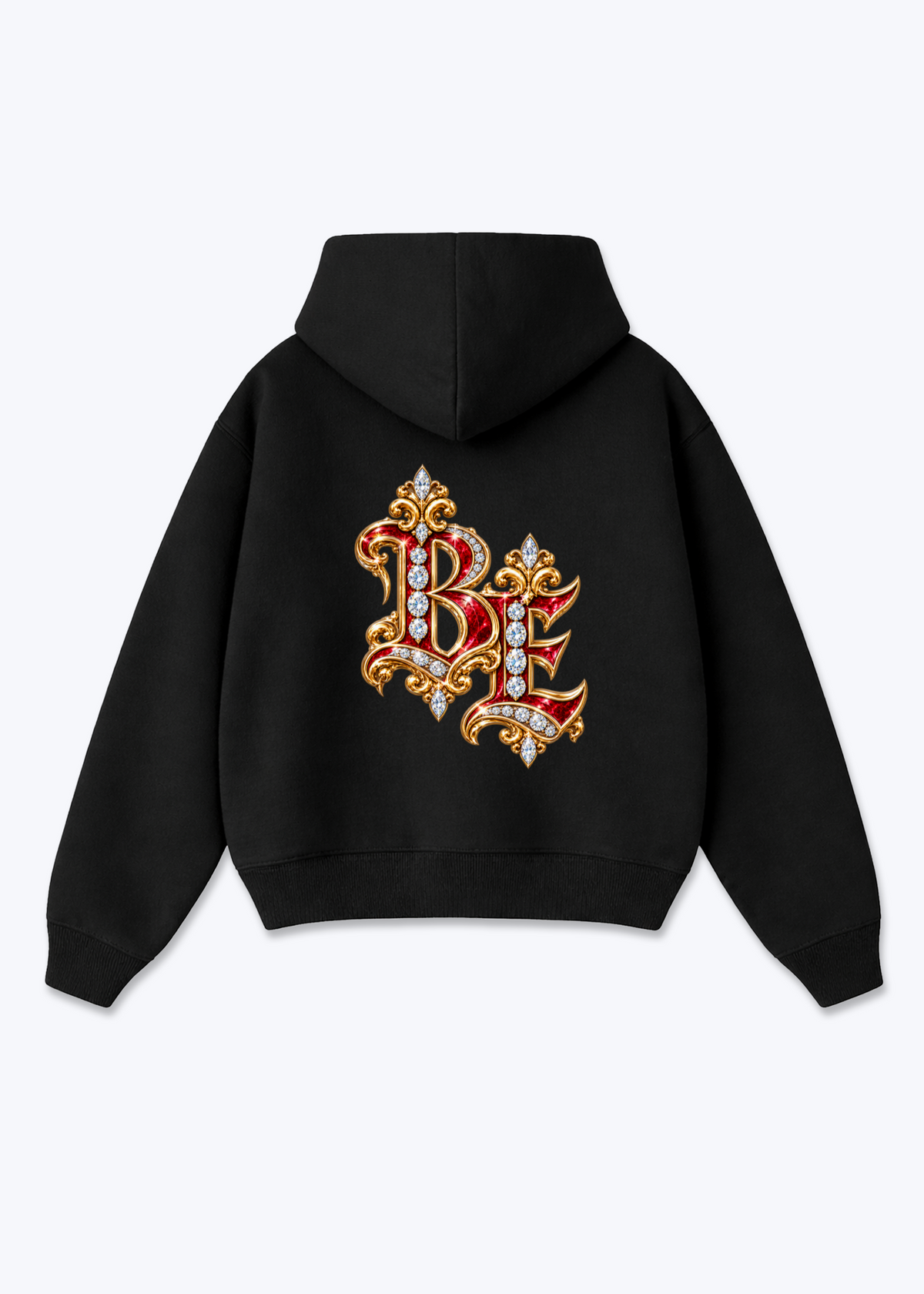 Bern Jewels Oversized Hoodie - Black Back (Designed)