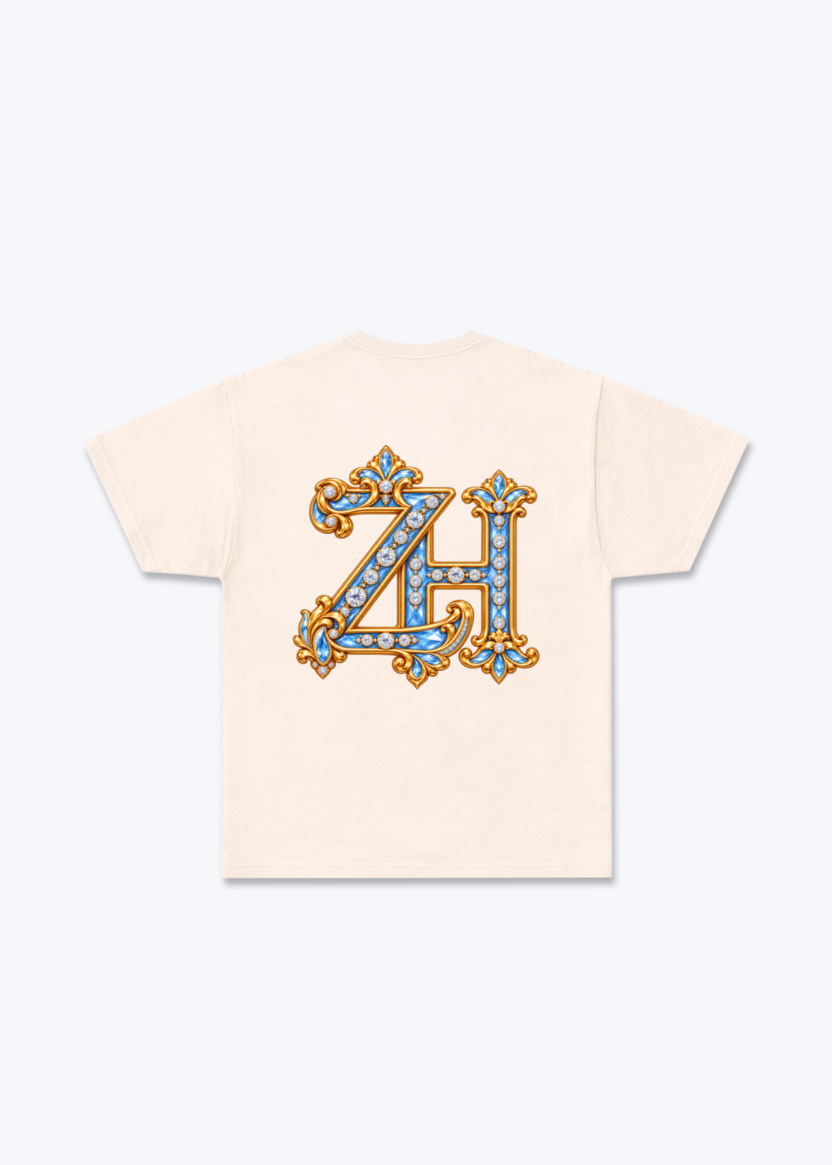 Zürich ZH Basic T-Shirt - Beige Back (Designed)